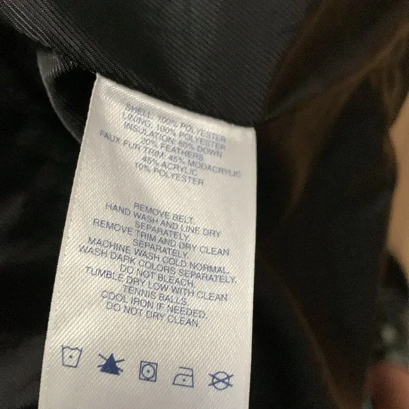 Long Lands End down women’s coat XL - Picture 4 of 9